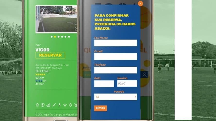 Como reservar uma quadra no Joga